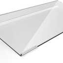 KOTEMON Acrylic Tilted Computer Keyboard Stand for Compact Keyboard, 78 Keys Keyboard, with White Silicone Strip, 11.8 Inch Width