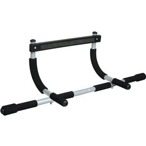 Iron Gym Pull-Up Bar - Total Upper Body Workout Bar for Doorway, Adjustable Width Locking, No Screws Portable Door Frame Horizontal Chin-up Bar, Fitness Exercise