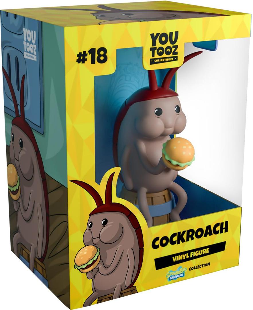 Youtooz Cockroach 4.8" Inch Vinyl Figure, Official Licensed Cockroach Collectible from Spongebob Squarepants Collection