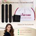 Heatless Hair Curler Heatless Curls Overnight Heatless Blowout with Luxury Cloth Bag satin Scarf, Curling Rod Headband to Sleep in No Heat Curling