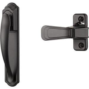 Ideal Security DX Pull Handle Replacement Set for Storm Door and Screen Door, Matte Black