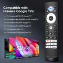 Only for Hisense Google Smart TV Voice Remote Replacement 4K QLED UHD Mini-LED Quantum ULED Series Remotes Control