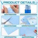 50 Pcs Bench Liner, Laboratory Bench-top Absorbent Liner with Poly Backing, Blue, 20 x 18 Inches