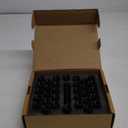 Set of 24, M14x1.5 Lug Nuts Black XL Spline Wheel Lug Nuts for 6 Lug Aftermaket, Conical Bulge Seat, Closed End W/ 1 Socket Key, Replacement for Silverado Tahoe Sierra F150