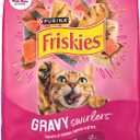 Purina Friskies Gravy Swirlers with Flavors of Chicken, Salmon and Gravy Dry Cat Food - 22 lb. Bag (EXP 08/01/27)
