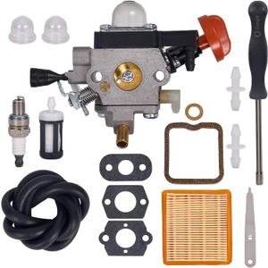 FS131 Carburetor for Stihl 4180-120-0617 FS131 FS131R HT131 HT133 KM131 KM131R FS311 Brushcutter Trimmer - with 4180 141 0300 Air Filte & 4180-007-1005 Valve Clearance Setting Kit