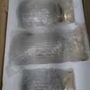 Mimorou 3 Set Easter Cookie Jar with Ceramic Bunny Lid 44oz 33oz 22oz Glass Candy Jar Food Storage Canister with Airtight Gold Lid for Easter Party Spring Tea Table Decoration