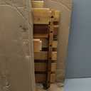 Flash Furniture Adele Commercial Indoor/Outdoor Acacia Wood Bench, 2 -Person Slatted Patio Loveseat, for Use in Yard, Garden, Porch, or Park, Brown