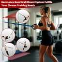Adjustable Resistance Band Wall Mount System,Home Gym Dedicated Resistance Band Wall Anchor,for Strength Training, Physical Therapy & Rehab Training