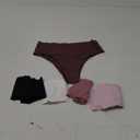 No Show High Rise Bikini Panties Women's Seamless Hi Cut Underwear Pack, S