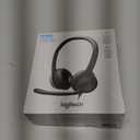 Logitech H390 Wired Headset for PC/Laptop, Stereo Headphones with Noise Cancelling Microphone, USB-A, in-Line Controls, Works with Chromebook - Black