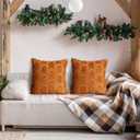 2 Pcs Christmas Gingerbread Man Throw Pillow Covers 18x18 Inch Double Sided Gingerbread Man Christmas Decorations Outdoor Winter Holiday Xmas Throw Pillow Case for Home Sofa Couch Room Decor