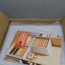 Minimalist Closet Organizer, Clothes Organizer for Folded Clothes, Plastic, Clear/Transparent, 7 Partitions