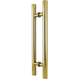 Door Pulls Heavy Stainless Steel Door Handle - den，Wooden Door/ Glass Door/ Sliding Door Handle，for Home/ Shop/ Garage/ Office - Round Tube Diameter 38Mm/ 500 * 300Mm