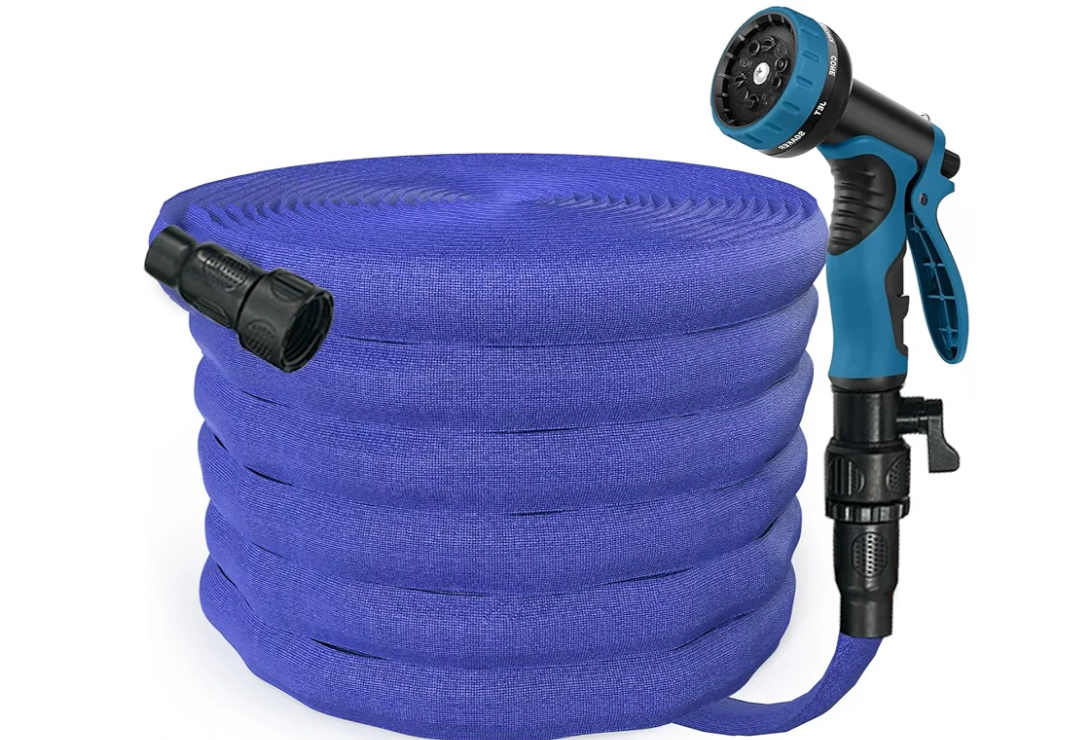 75FT Garden Hose, Water Hose, SPUAE Elastic Garden Hose with 3/4" Fittings, Triple-layer Core, Garden Hose Useful House Gifts for Outdoor Lawn Car Watering Plants