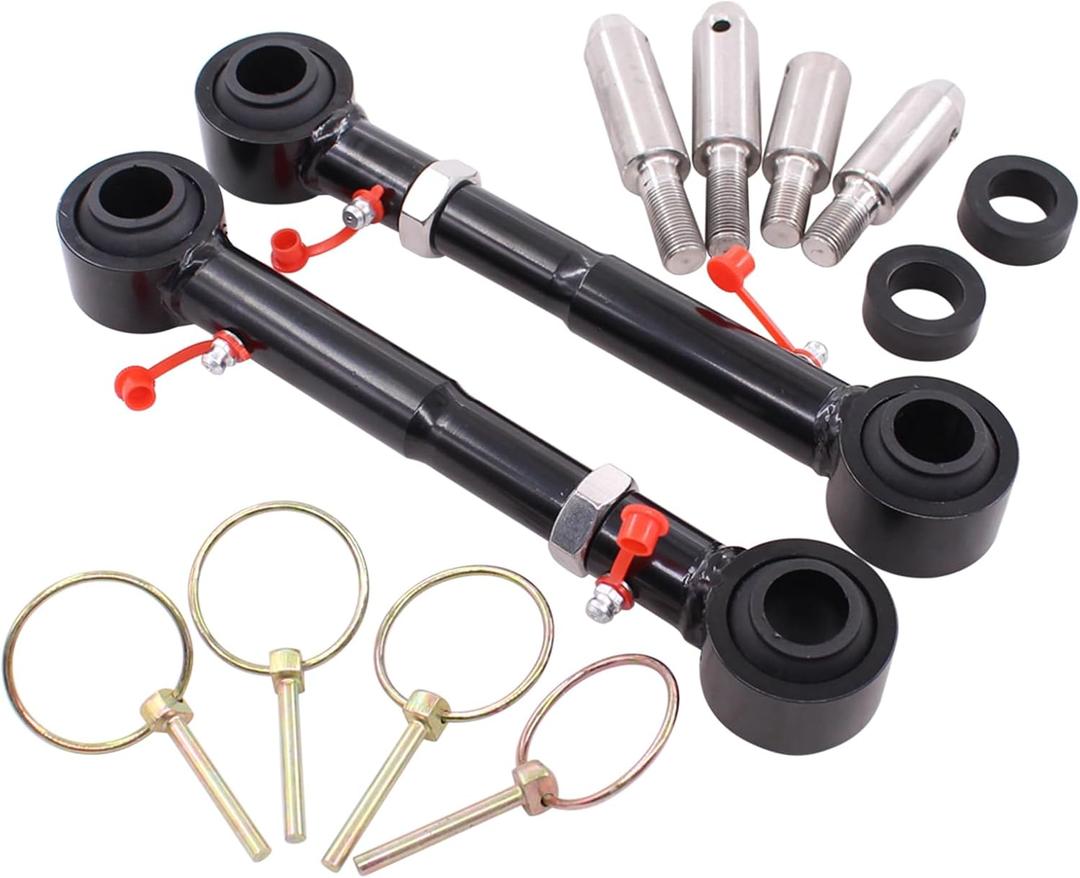 MOTOKU Pair 2.5"- 6" Front Sway Bar Links Quicker Disconnect System Kit for Jeep Wrangler JK 2007-2018 Adjustable Upgrade Swaybar Lifts