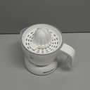 Elite Gourmet ETS-411 BPA-Free Electric Citrus Juicer Extractor: Compact Large Volume Pulp Control Oranges, Lemons, Limes, Grapefruits with Easy Pour Spout, 16 oz, White