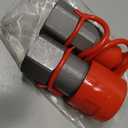3/4" NPT Skid Steer Bobcat Kubota Flat Face Hydraulic Quick Connect Couplers/Couplings,The Hydraulic Quick Disconnect Couplings Interchange with 1/2" ISO 16028 Body + 3/4" NPT Thread