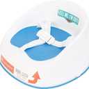 Prince Lionheart Baby Booster Squish Seat for Dining Table, Soft Seat with 3-Point Harness and Dual-Strap System for Toddler (Blue)