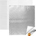 EcoDispose Pre-Cut Insulated Foil Sandwich Wrap Sheets for Hot Food, Grease-Resistant, 14 x 16 Inches, 500 PCS
