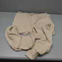 NIMIN Women Summer Linen Beach Flowy Pants Lightweight Drawstring Waist Wide Leg Vacation Clothes with Pockets (Small, Apricot)