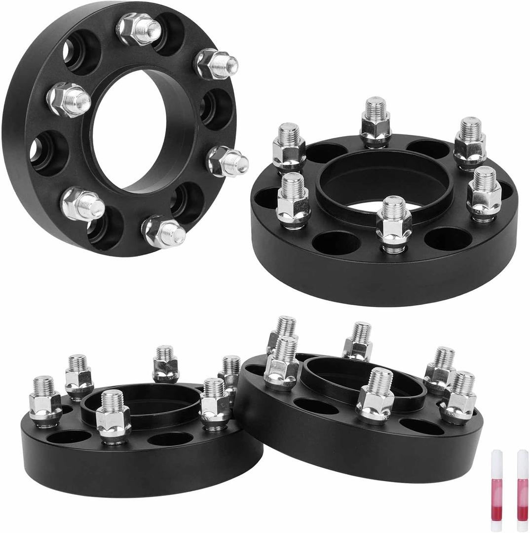 6x135mm to 6x135mm 1.25 inch(31.75mm) Hubcentric Wheel Spacers 87.1mm Bore for 2015-2022 Ford F150 Expedition Lobo, M14x1.5 Studs 6 Lugs Wheel Adapters fits 2015-2022 Lincoln Navigator, Set of 4
