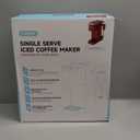 Tastyle Single Serve Coffee Maker with Builtin Detachable Milk Frother, Iced and Hot Coffee Machine for K Cup & Grounds, 40oz Removable Water Reservoir, 6 Cup Sizes, Fits 7.3" Travel Mug, Red