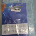 RUGSREAL Small Area Rug 2x3 Entryway Mat with Rubber Backing Stain Resistant Throw Carpet Modern Solid Color Bath Mat Contempowary Washable Rug for Living Room Bedroom Dining Room Kitchen, Blue 2x3