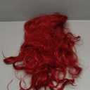 Red Lace Front Wig, 22-Inch Long Straight Hair, Heat Resistant Fiber, Glueless, Adjustable Straps, Soft Texture, Vibrant Red Color, Easy Styling