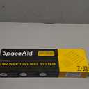 SpaceAid Bamboo Drawer Dividers with Inserts and Labels, Kitchen Adjustable Drawer Organizers, Expandable Organization for Home, Office, Dressers, 7 Dividers with 15 Inserts (17"-22" Natural)