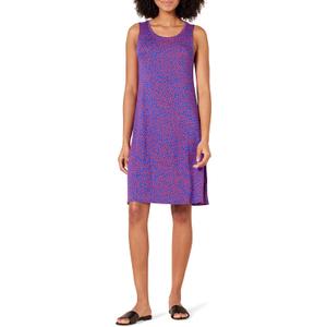 Amazon Essentials Women's Summer Tank Swing Mini Dress (Available in Plus Size) (Navy Red Dots)