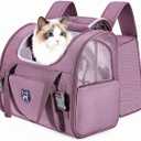 Lollimeow Expandable Large Cat Carrier Backpack, Supports up to 25 lbs