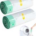 ANWA 40 Count Cat Litter Box Liners for Automatic Cat Litter Box and Litter Box Robot 4/5, Heavy-Duty, Extra Thick (20 Count (Pack of 2), White)