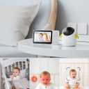 Baby Monitor with Camera and Audio WiFi/No WiFi: Baby Monitor WiFi Smartphone APP Control NightVision 4.3' Screen Smart Video Baby Monitor with Remote PTZ 2-Way Talk Motion & Cry Alert(Only 2.4G WiFi)