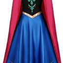 Tinyones Princess Dress Adult Women's Luxury Princess Adult Costume Cosplay Halloween Costume with Cloak (Medium)