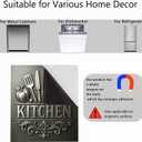 Dishwasher Magnet Cover Magnetic Refrigerator for The Front Stainless Steel