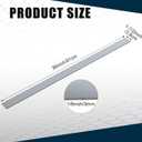 Yaocom 2 Pcs 304 Stainless Steel Flat Bar 36" Length, 1-1/2" Width, 1/8" Thickness 2B Finishing Trim Strips Sheet for DIY Craft Making
