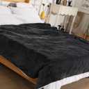 Electric Blanket Twin - Soft Flannel Heated Blanket Twin Size 62x84 inches, Ultra Soft Fast Heating with 2-10 Timer Settings & 9 Heat Settings, Warm Gift for Grandma, Dark Gray