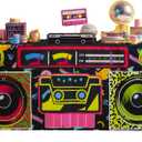 4FT 80s 90s Theme Party Tablecloth, 80s 90s Decorations for Back to 80s 90s Hip Hop Birthday Party