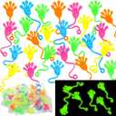 500 Pcs Sticky Hands Bulk Valentines Classroom Gifts Party Favors for Kids Glow in the Dark Mini Stretchy Toys Goodie Bag Stuffers Sticky Hands for Child Easter Egg Fillers School Prize Treat(500 Pcs)