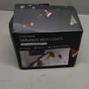 WEMADE 15.4ft Pre-Lit Christmas Garland with Lights  50 LED Lighted Garlands for Christmas Decorations Indoor Outdoor, Battery Operated 8 Modes Memory Timer for Mantel Stair Banister Doorframe Dcor (Warm White)