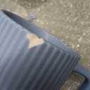 SHOWFULL Stackable Coffee Mugs Set of 4, 7 OZ Ceramics Espresso Cups for Latte Cappuccino Cocoa with Handle, Colorful