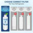 LT1000P ADQ747935 Water Filter 6-Month Replacement for LG LT1000P/PC ThinQ Water Filter AGF80300704,LRFS28XBS,LRFLC2706S,LRMXS2806S,LMXS28626S,LFXS26973S,LFXC22526S,LMXC23796D,LF24Z6530S,LRFXC2606S