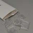 Misdary Mini Cd Keychain Album Cases Plastic Cd Cases Clear DVD Cover Bulk DVD Jewel Keyring Music Blank Mini Compact Disc Holder Pendant Personalized for DIY Backpack Hanging Decor Gifts(10 Pcs) (Silver)