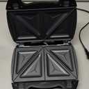 OVENTE 3 in 1 Electric Sandwich Maker, Panini Press Grill and Waffle Iron Set with Removable Non-Stick Plates, Perfect for Cooking Grilled Cheese, Tuna Melts, Burgers, Steaks and Snacks, Black GPI302B