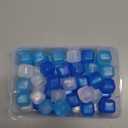 Reusable Ice Cube with Lid & Bin, 60 Pack Plastic Ice Cubes for Drinks BPA Free, Refreezable Square Ice Cubes for Water Bottles, Whiskey, Vodka, Coffee, Cocktails, Beer or Wine