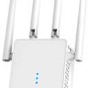 WiFi Extender, 2024 Fastest WiFi Booster 1200Mbps Dual Band (5GHz/2.4GHz) WiFi Extenders Signal Booster for Home, WiFi Repeater with Ethernet Port Covers up to 10000sq. ft and 55 Devices