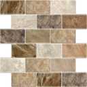 10 Sheets Peel and Stick Backsplash for Kitchen 12"X12" Renter Friendly Backsplash Back Splash Adhesive Subway Wall Tile Flat Vinyl Sticker for Bathroom Brown Marble (Not 3D Tile)