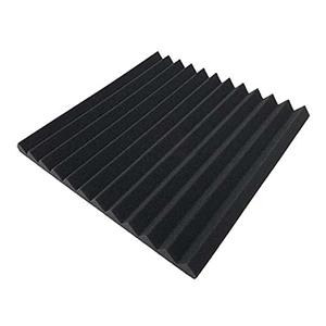 Sound Deadener for Cars Soundproofing Foam Fireproof Material Density Flame Retardant Noise insulation Cotton Absorbing Acoustic Foam rubber 12 Pack Car Sound & Heat Insulation Deadener ( Color : Black ) Size 1ft x1 ft