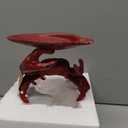 Creative Co-Op Distressed Cast Iron Crab Shaped Decorative Dish, Red, 6"L x 4.5"W x 4.75"H